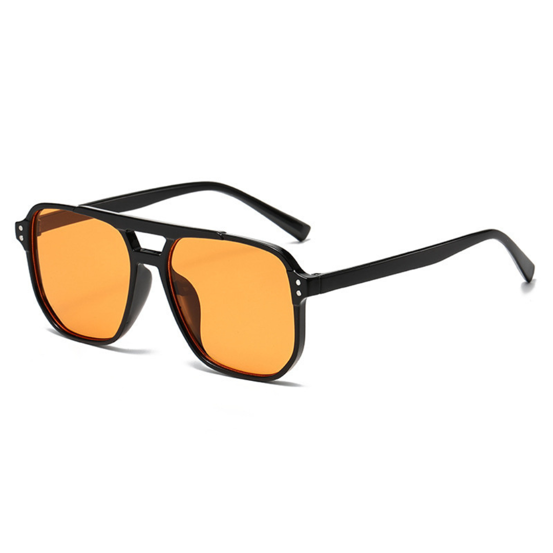 Lunettes de soleil carrées à double pont