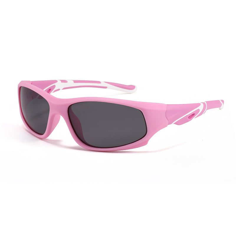 Lunettes de soleil de sport polarisées et flexibles pour jeunes