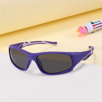 Lunettes de soleil de sport polarisées et flexibles pour jeunes