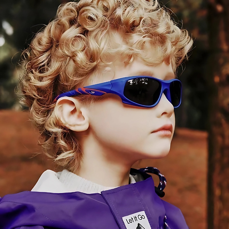 Lunettes de soleil de sport polarisées et flexibles pour jeunes