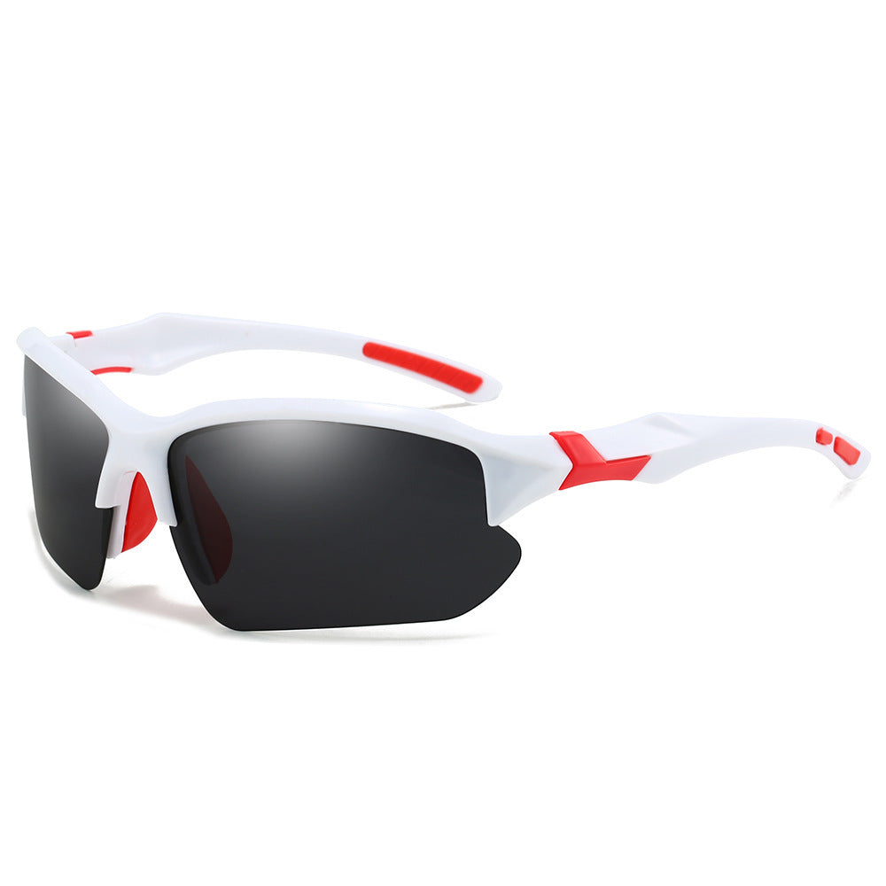 Lunettes de soleil de sport pour homme avec détails rouges