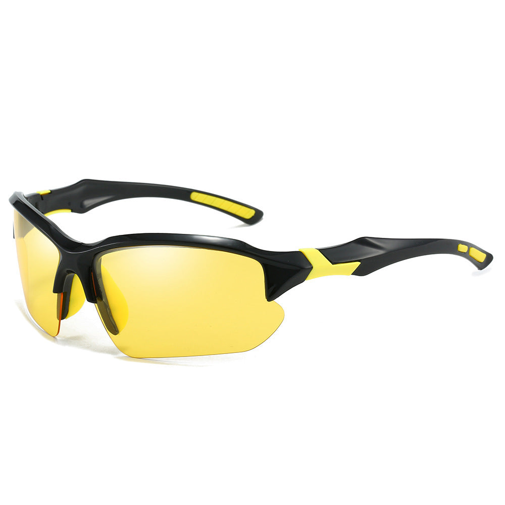 Lunettes de soleil de sport pour homme avec détails rouges