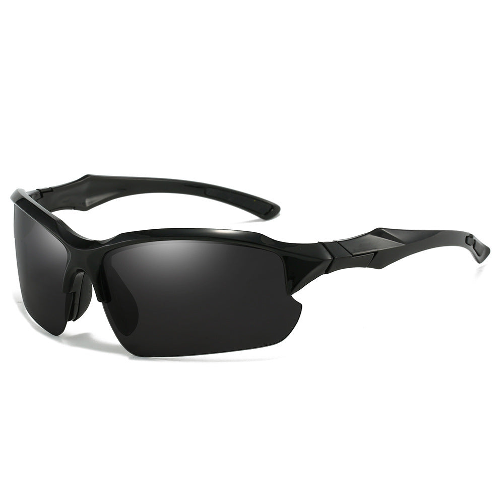Lunettes de soleil de sport pour homme avec détails rouges