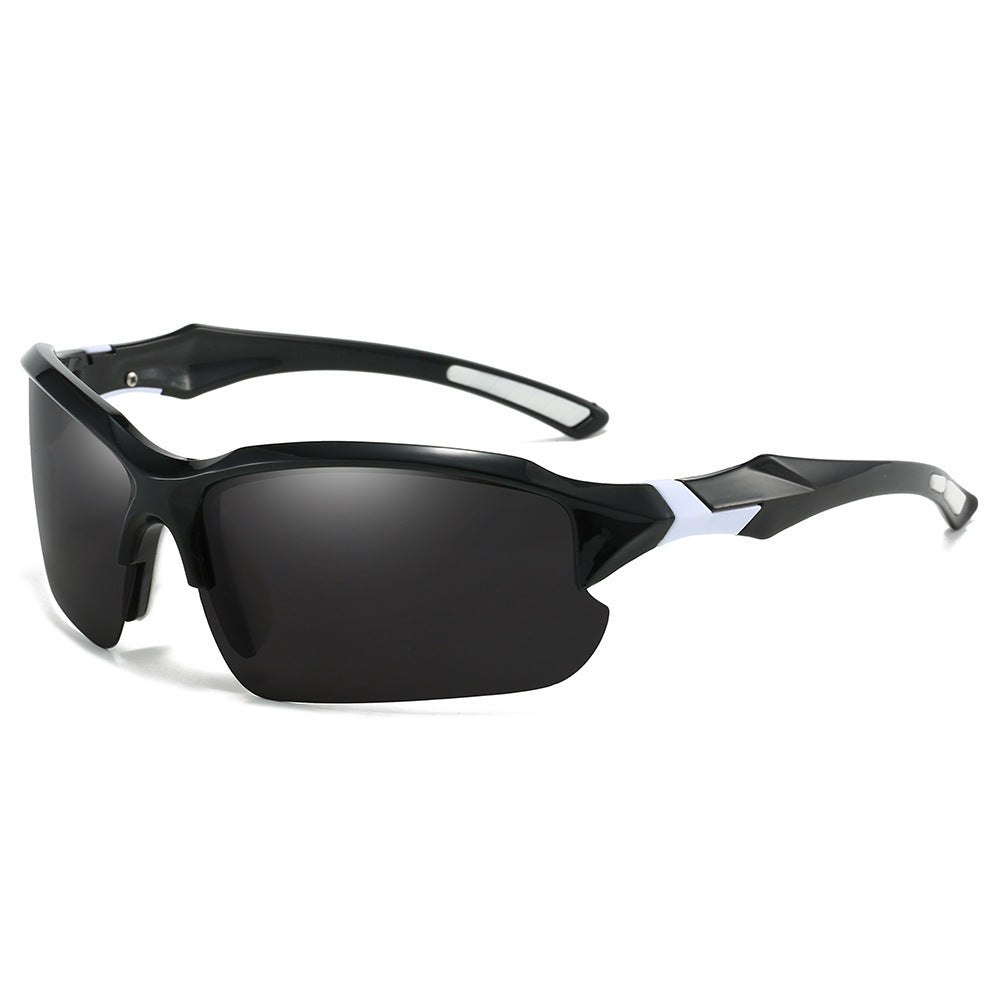 Lunettes de soleil de sport pour homme avec détails rouges