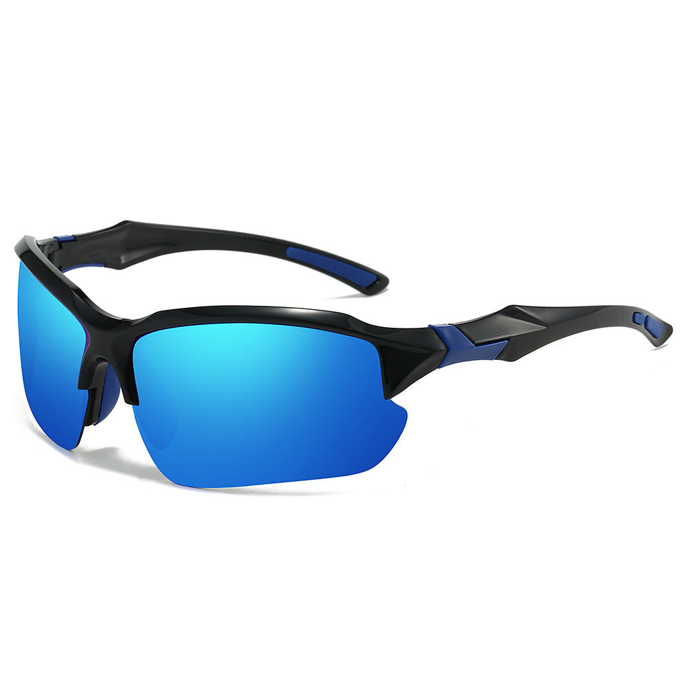 Lunettes de soleil de sport pour homme avec détails rouges