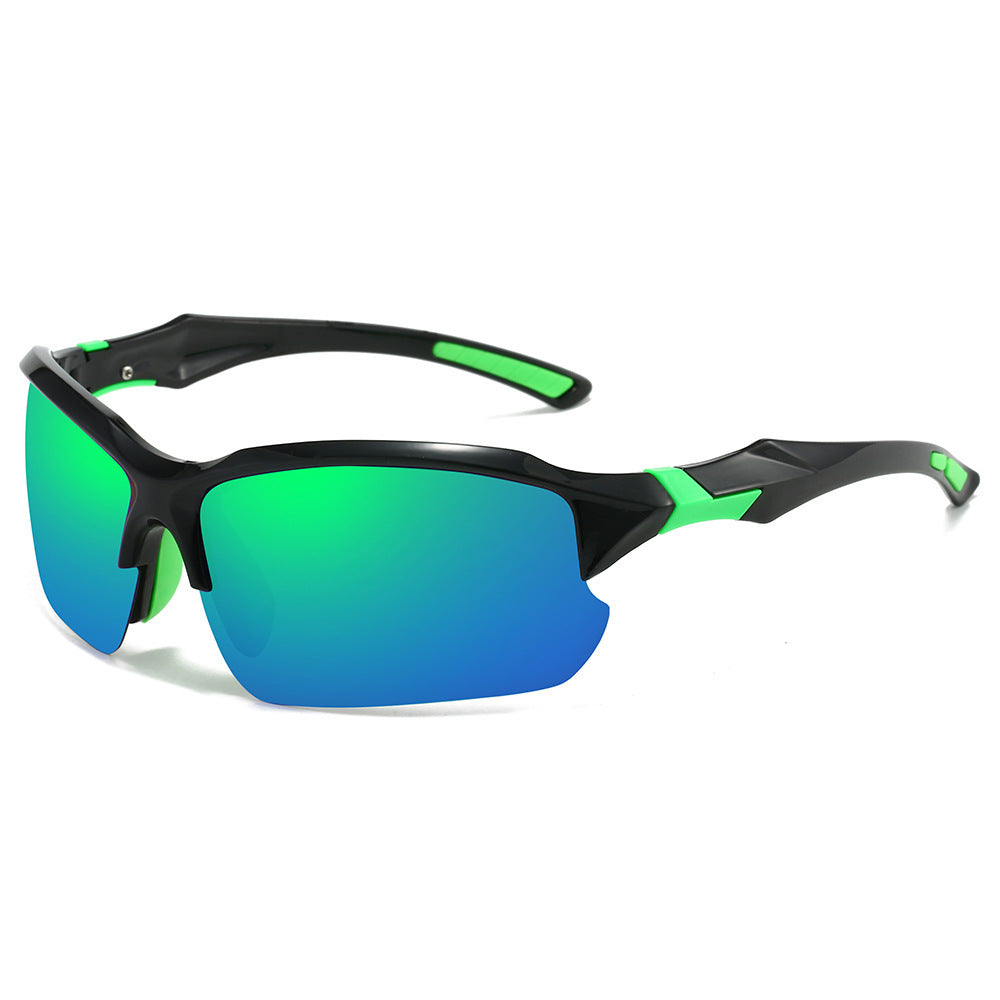 Lunettes de soleil de sport pour homme avec détails rouges