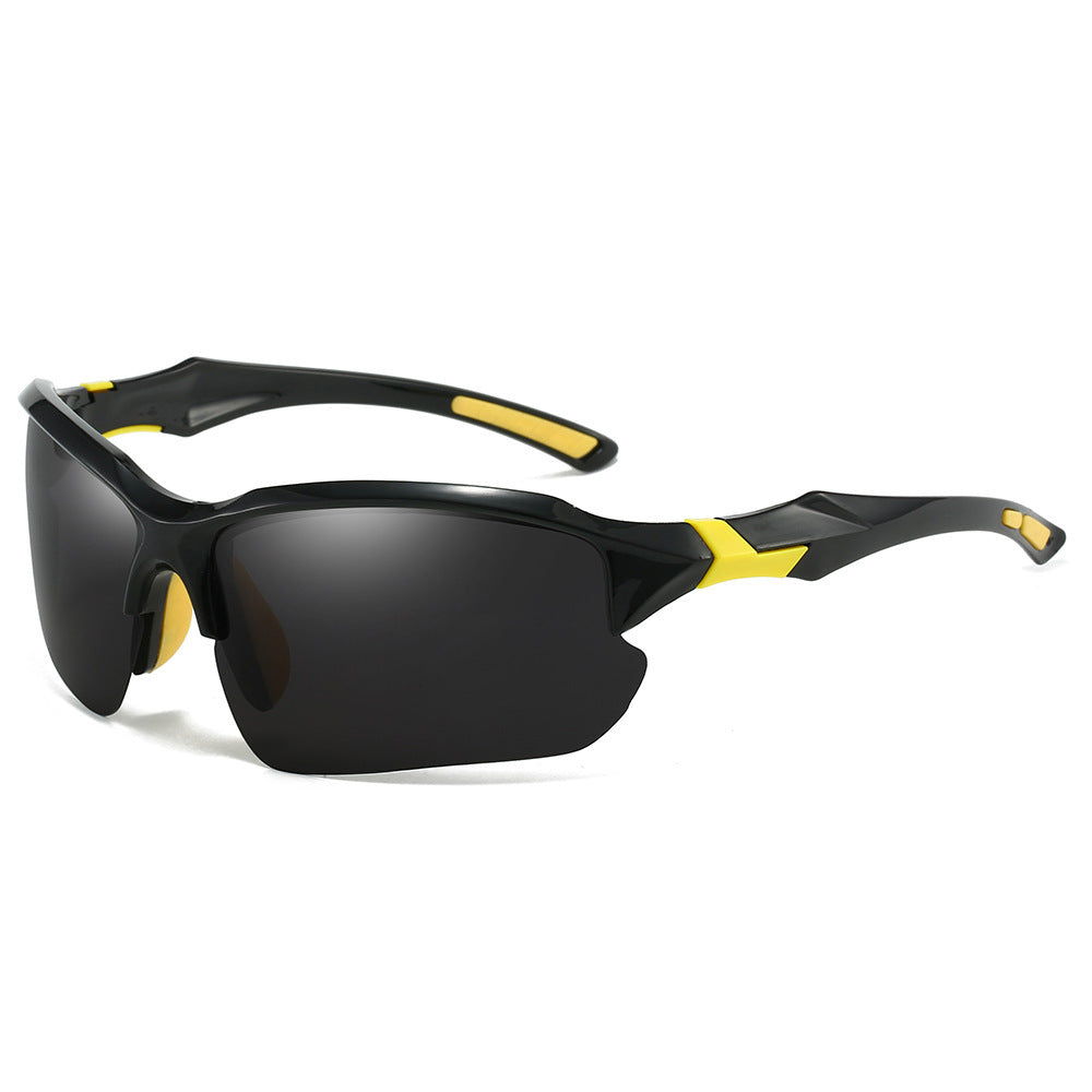 Lunettes de soleil de sport pour homme avec détails rouges