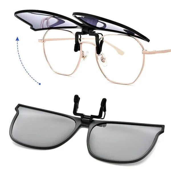 Lunettes de soleil polarisées clip-on pliables