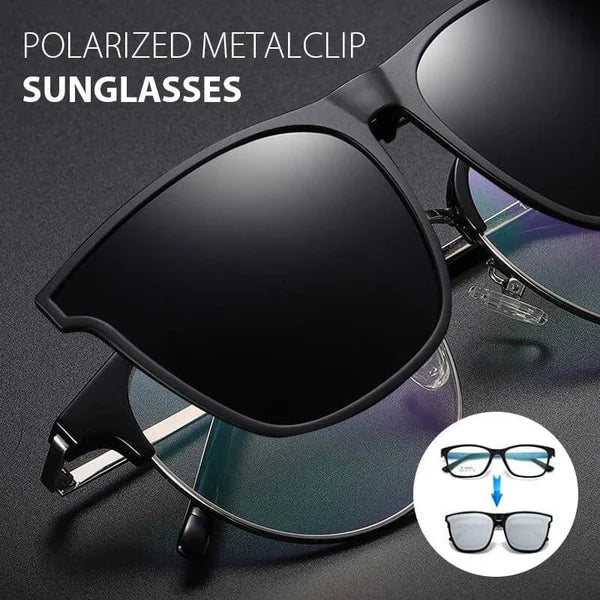 Lunettes de soleil polarisées clip-on pliables