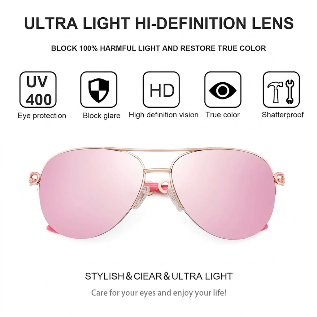 Lunettes de soleil polarisées pour femme