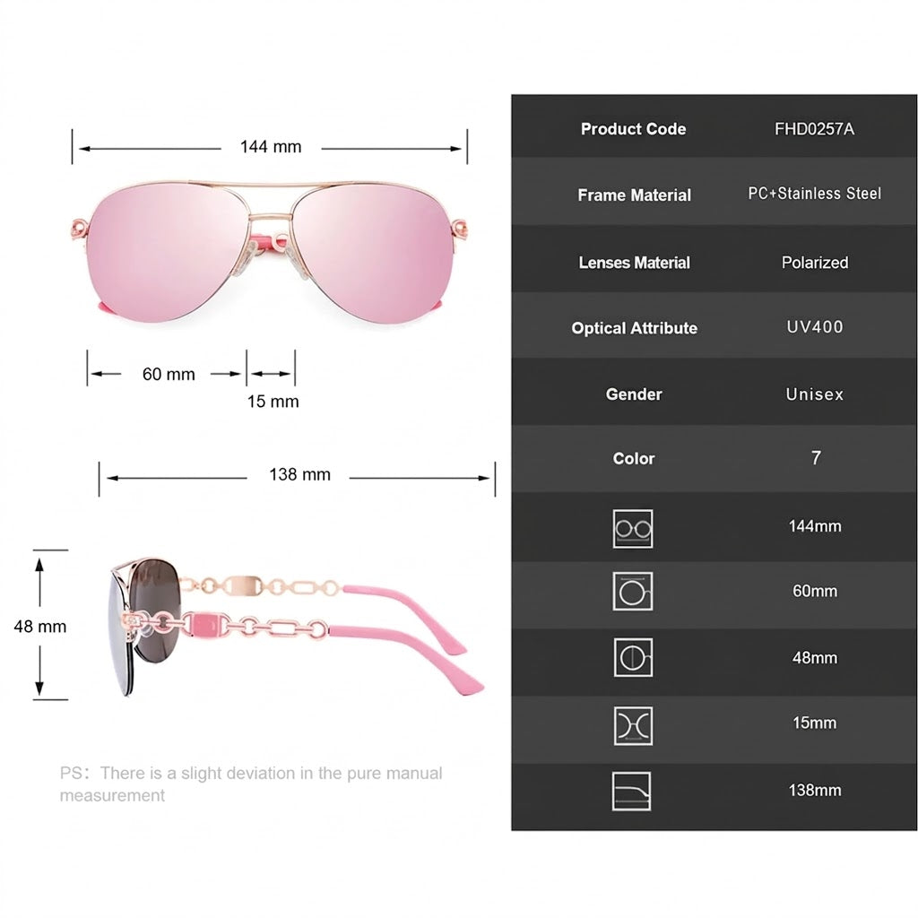 Lunettes de soleil polarisées pour femme
