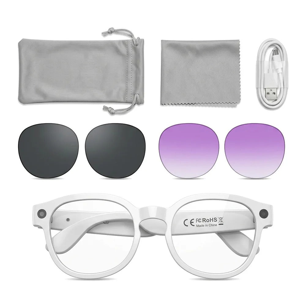 Lunettes de surveillance avec enregistrement vidéo 4K