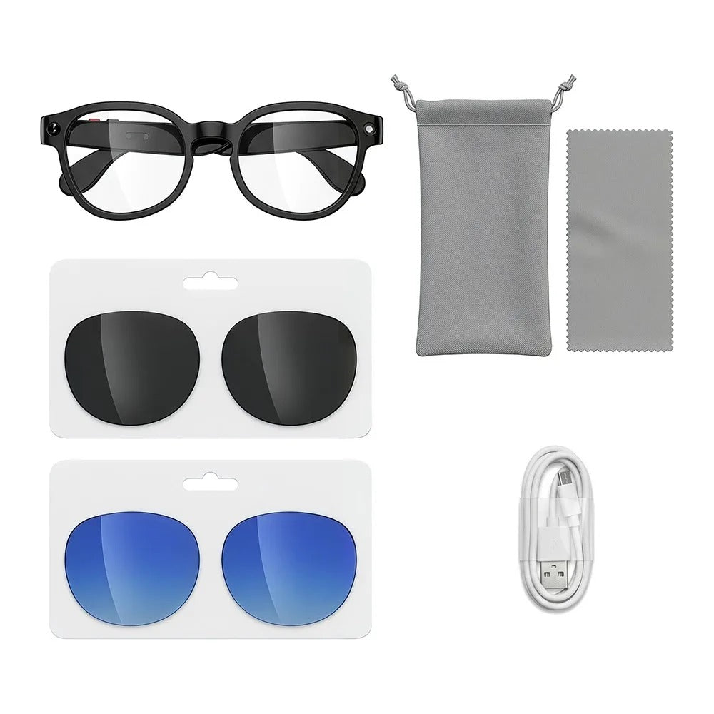 Lunettes de surveillance avec enregistrement vidéo 4K