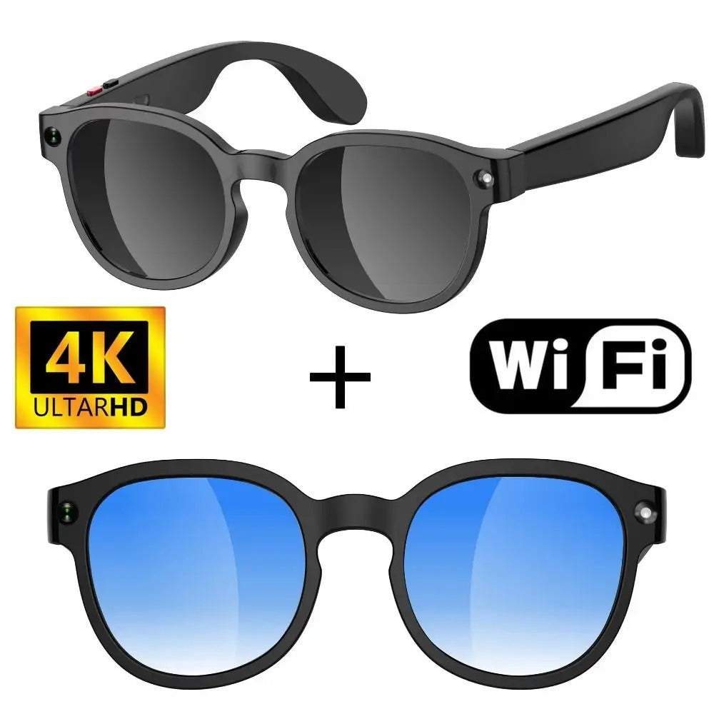 Lunettes de surveillance avec enregistrement vidéo 4K