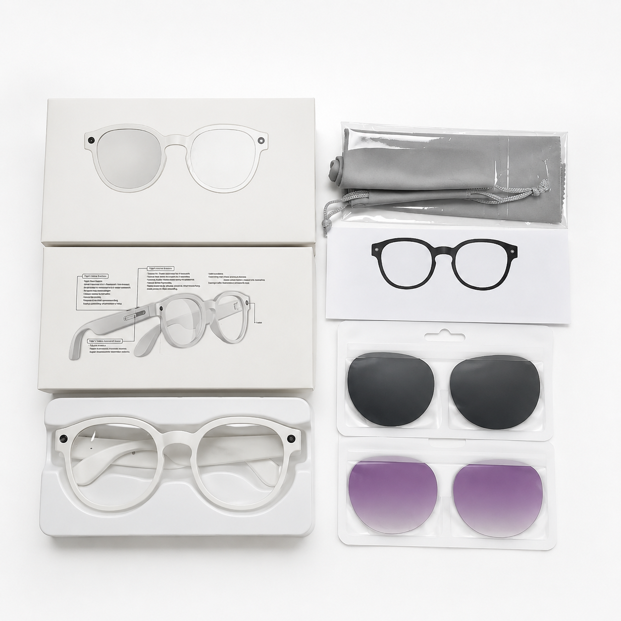 Lunettes de surveillance avec enregistrement vidéo 4K