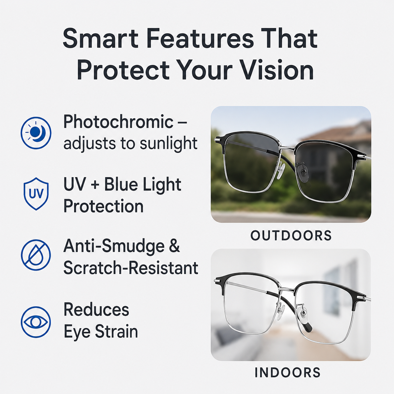 Lunettes progressives intelligentes à technologie allemande