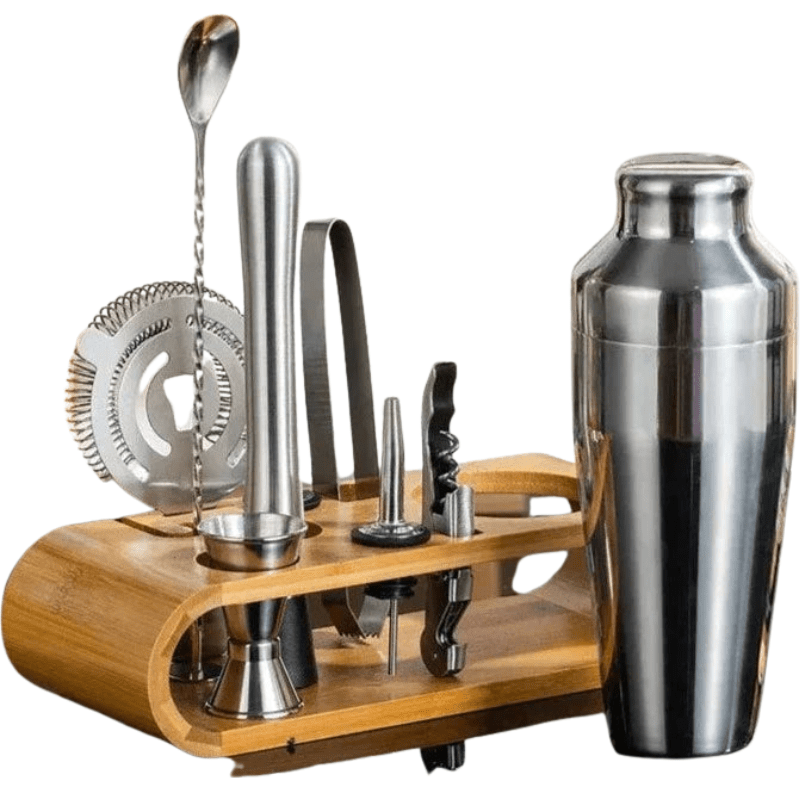 LUXMIX BARSET - 10-piece stainless steel cocktail set for stylish drinks