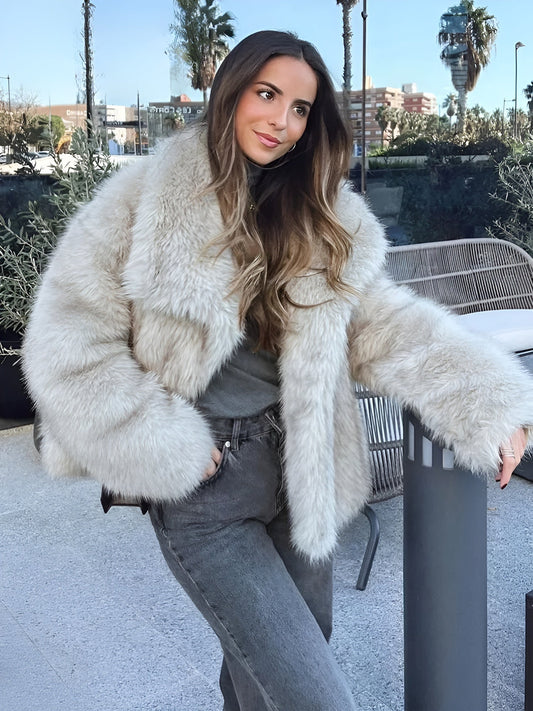Luxurious Faux Fur Jacket