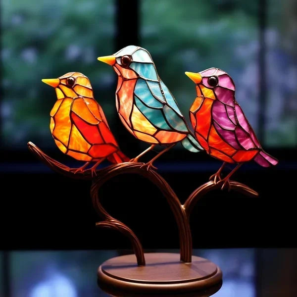 Luxury Bird Figurines in Colored Glass - EleganBird