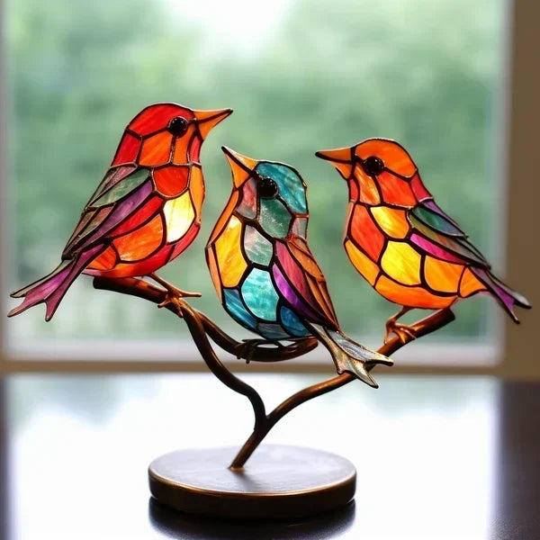 Luxury Bird Figurines in Colored Glass - EleganBird