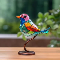 Luxusné figúrky vtákov z farebného skla - EleganBird