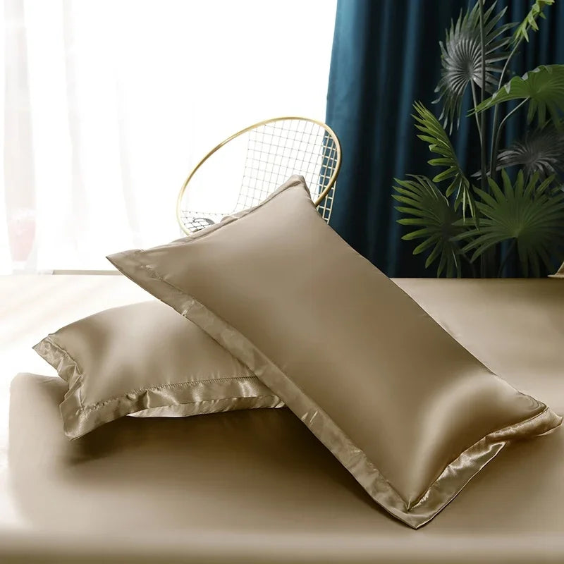 Luxury Silk Satin Bedding Set - SilkElegance