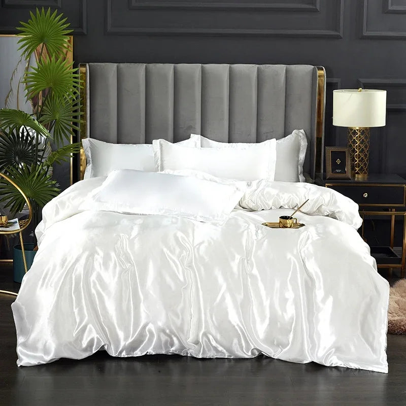 Luxury Silk Satin Bedding Set - SilkElegance