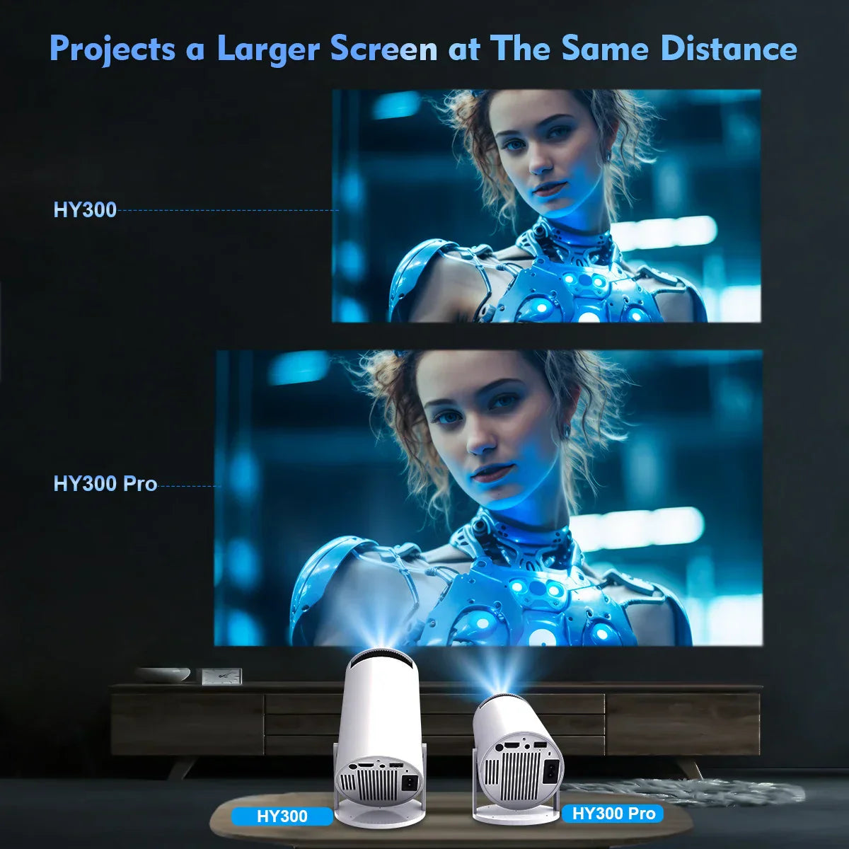 Magcubic HY300 Pro 4K Android 11 Dual WiFi6 260ANSI BT5.0 Outdoor Home Theater