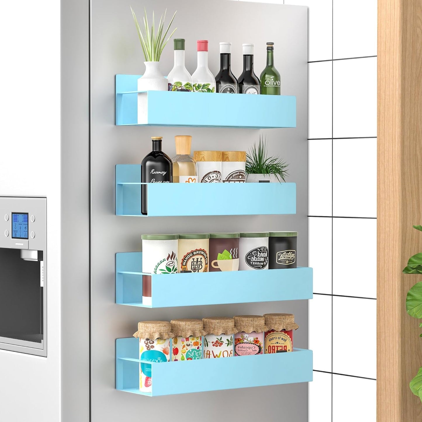 Magnetic Spice Rack Set of 4 – SpiceGrip