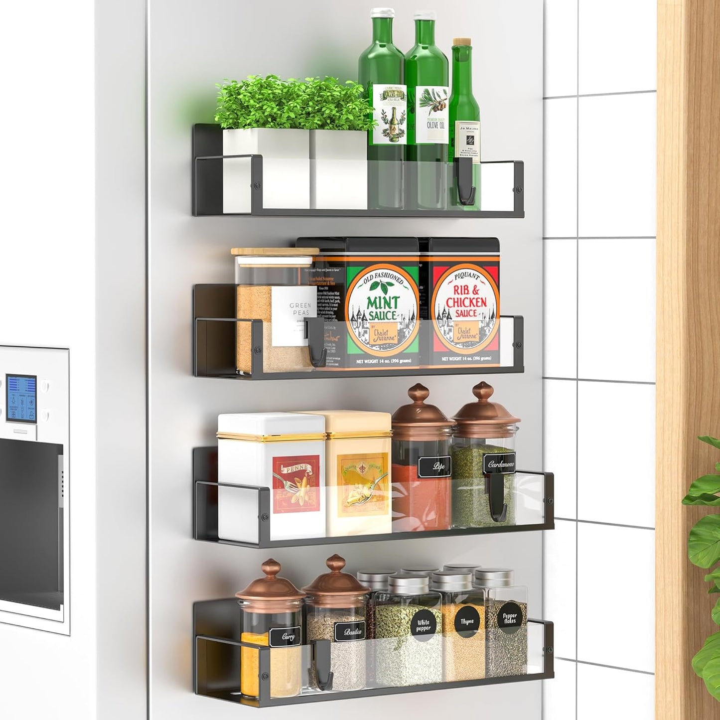Magnetic Spice Rack Set of 4 – SpiceGrip