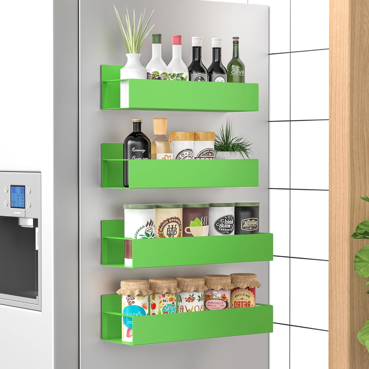 Magnetic Spice Rack Set of 4 – SpiceGrip