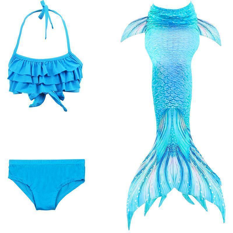 Maillot de bain enfant queue de sirène - ensemble bikini princesse