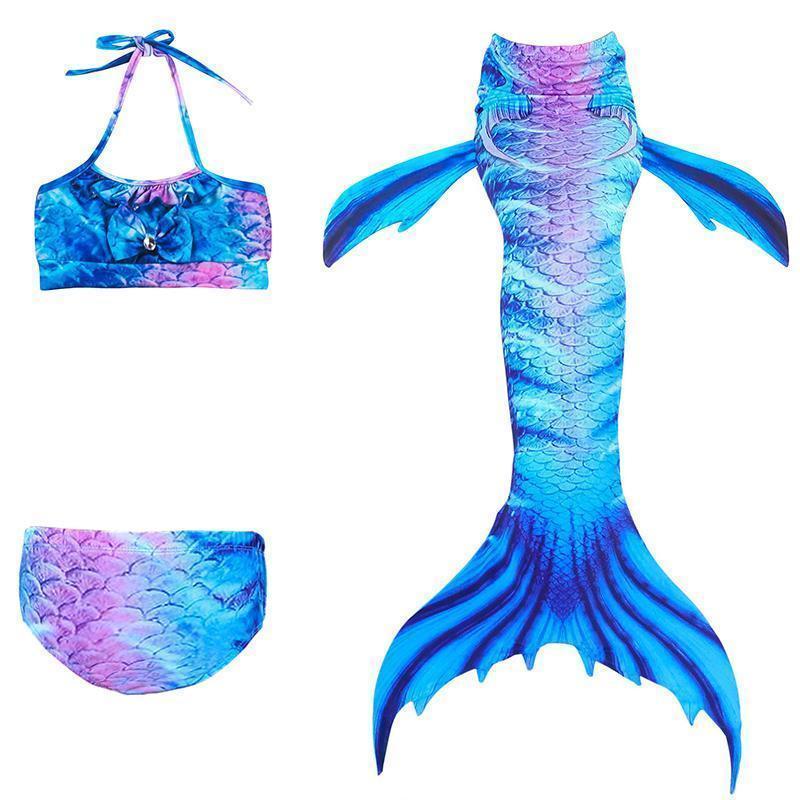 Maillot de bain enfant queue de sirène - ensemble bikini princesse