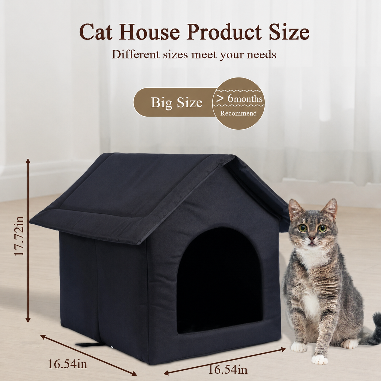 Maison d'extérieur toutes saisons résistante aux intempéries pour chats et chiens