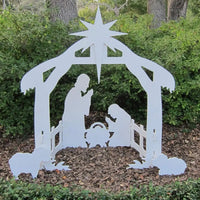MajesticNativity | Elegancia resistente al clima para jardín en temporada navideña