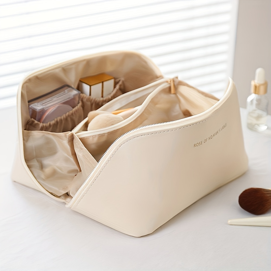 MAKEUP ORGANIZER WITH ZIPPER – LUXURY TOILETRY BAG FOR TRAVEL