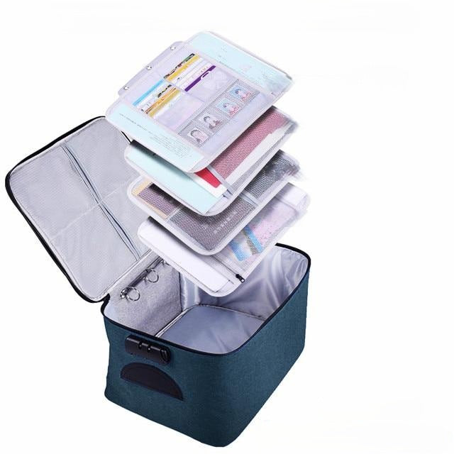 Mallette à documents étanche et verrouillable