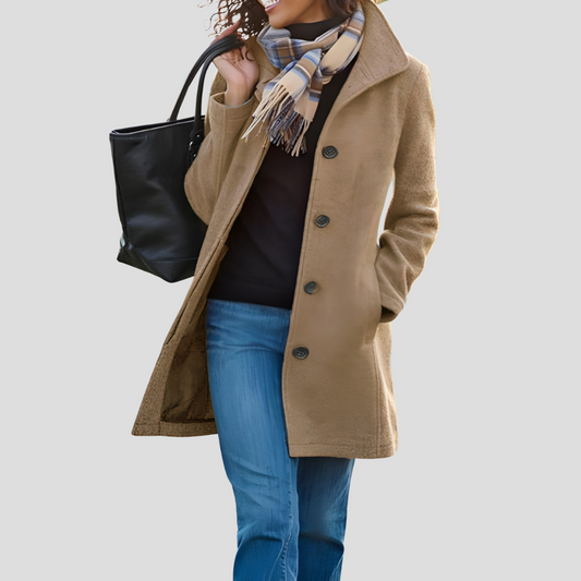 Manteau à boutons pour femme – Classique et pratique