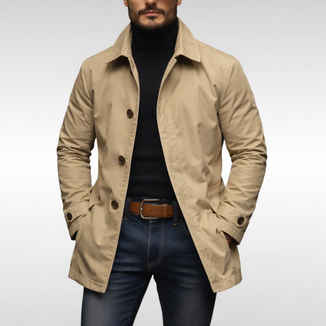 Manteau court classique pour homme
