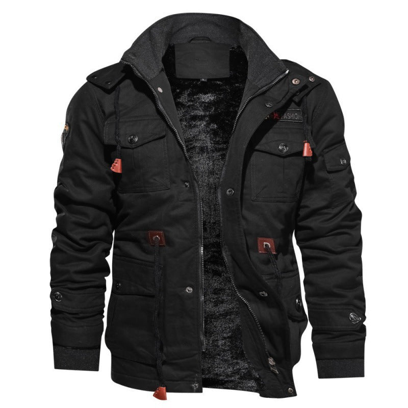 Manteau d'hiver pour homme doublé en polaire - Veste chaude et élégante