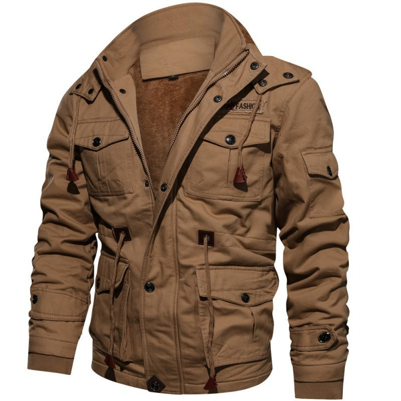 Manteau d'hiver pour homme doublé en polaire - Veste chaude et élégante