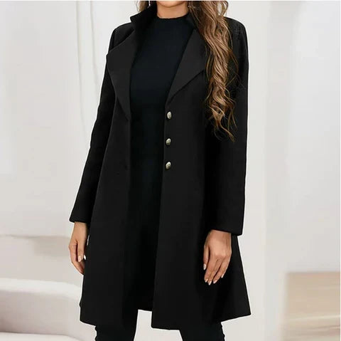 Manteau en laine luxueux fabriqué en Italie pour femme