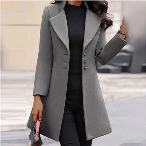 Manteau en laine luxueux fabriqué en Italie pour femme