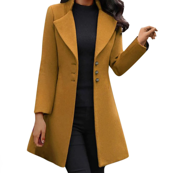 Manteau en laine luxueux fabriqué en Italie pour femme