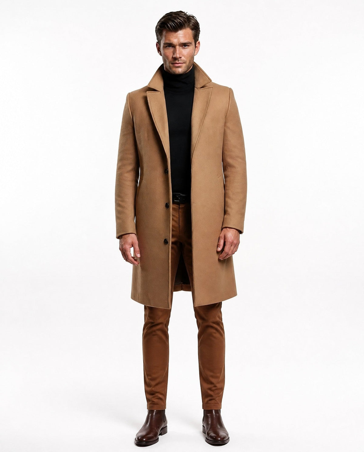 Manteau en laine pour homme de haute qualité