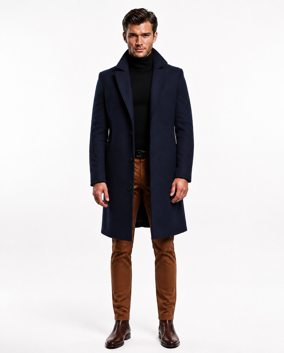 Manteau en laine pour homme de haute qualité