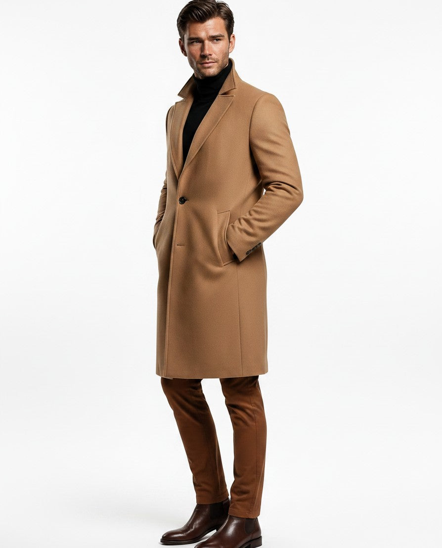 Manteau en laine pour homme de haute qualité
