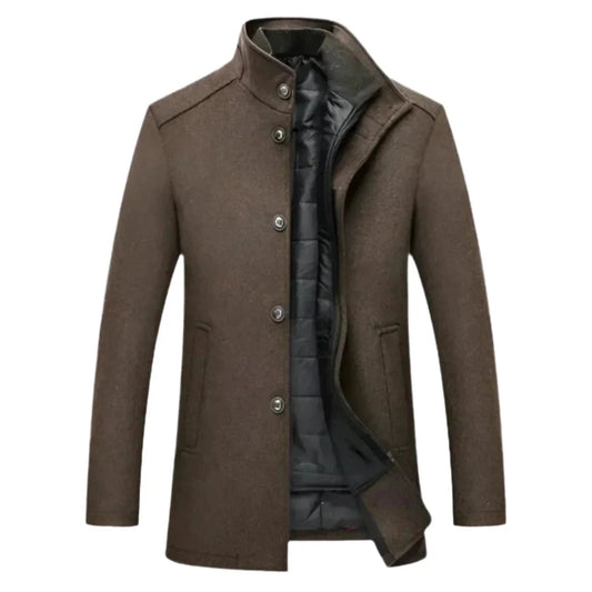 Manteau homme à col montant