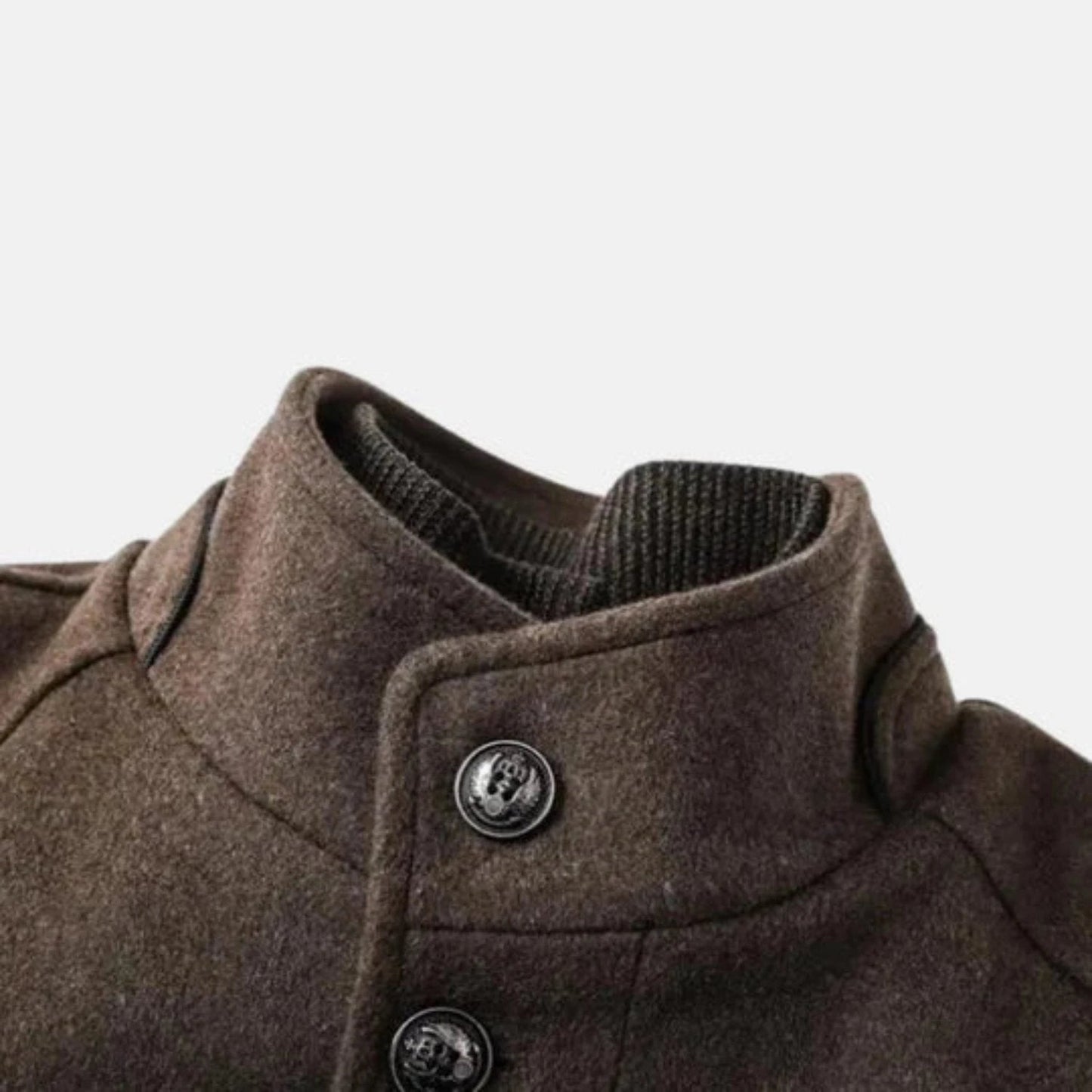 Manteau homme à col montant