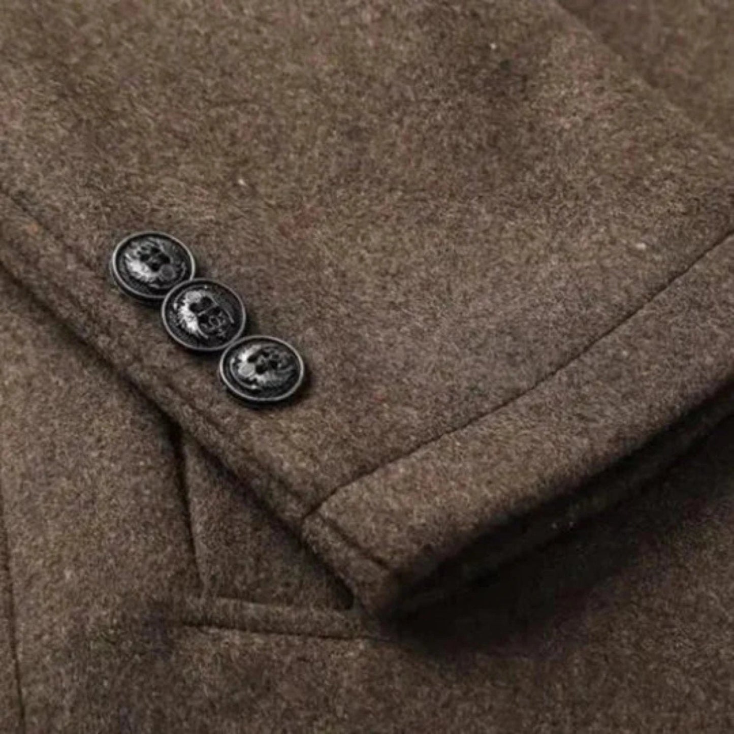 Manteau homme à col montant